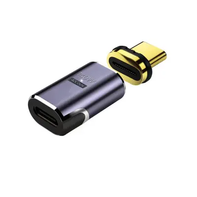140W magnetni USB-C adapter, ravna glava, USB-C ženski na USB-C muški - pojedinačno pakiranje