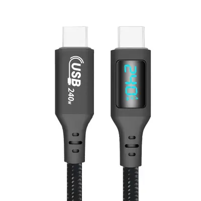 USB-C na USB-C kabel: 240W, prijenos podataka 480 Mbps