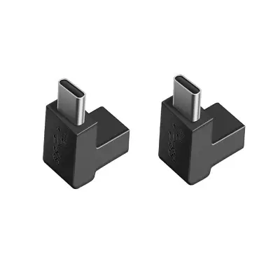 Set od 2 adaptera USB-C (USB-C ženski na USB-C muški) — kutni konektor