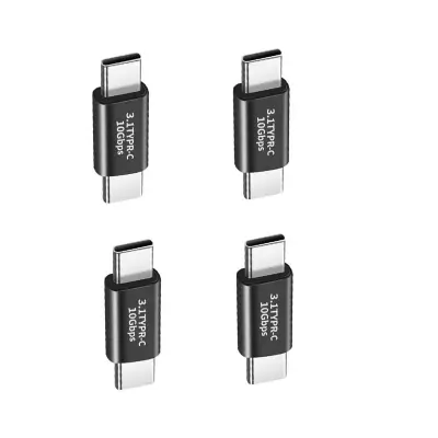 Set od 4 USB-C muški na USB-C muški 3.1 adaptera - ravni konektor