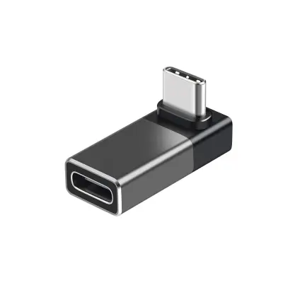 USB4 Type-C adapter (muški na ženski) — adapter pod pravim kutom (90°), podržava 240W punjenje i 40 Gbps prijenos podataka