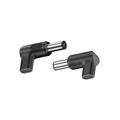 Set od 2 USB-C (ženski) na 7.4x5.0mm (muški) 20V ukošeni PD emulator adapter, 100W