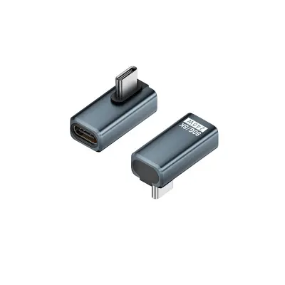 240W 80Gbps USB-C adapter (ženski na muški), kutni, siva (pakiranje od 2) Siva