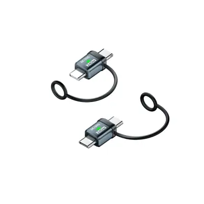 Set od 2 Type-C adaptera (muški na muški): 240W punjenje i 120Gbps prijenos podataka Plava