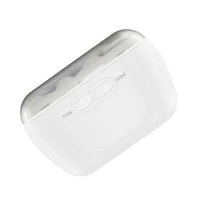 Električna turpija za nokte — punjiva, 3 brzine, LED i USB-C Bijela