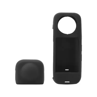 Silikonska zaštitna maska kompatibilna s Insta360 X4 - Crna