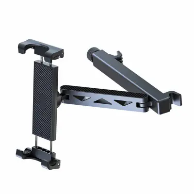 Univerzalni crni držač za telefon i tablet na naslonu, 4.7-12.9″
