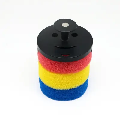 Magnetni držač spužve sa ručkom — ABS + spužva, za sudoper Black