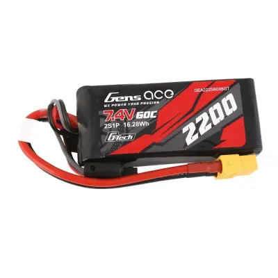 Gens Ace G-Tech LiPo baterija 2200 mAh 7,4 V 60C 2S1P XT60 za RC modele