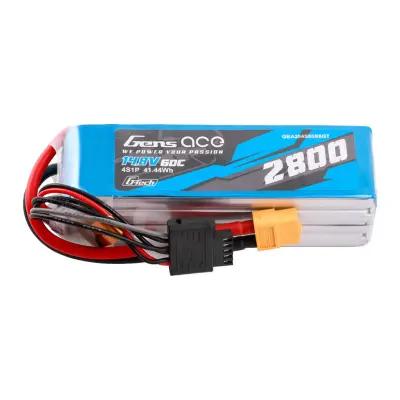 Gens Ace G-Tech 2800mAh 14,8V 60C 4S1P LiPo baterija za RC modele i dronove XT60