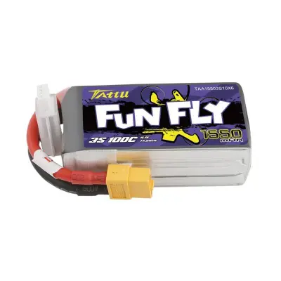 Tattu Funfly Li-Po baterija 1550mAh 11,1V 100C 3S1P XT60 za dronove