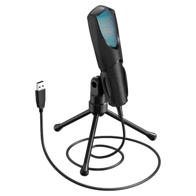 RGB mikrofon za gaming s pop-filterom i sklopivim stalkom USB