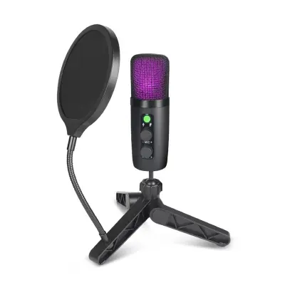USB kondenzatorski mikrofon 192kHz/24Bit s tronošcem i pop filterom