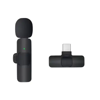 Bežični lavalier mikrofon Type-C, clip-on s čistim zvukom
