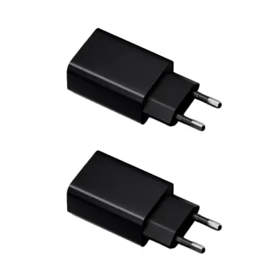 EU Type-C 5V2A Punjač 2-kom — Mat PC Kućište, 10W, Sigurnost Black