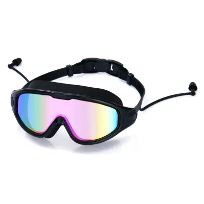 Plivaće naočale širokog vidnog polja, protiv magljenja i UV zaštita Black + pink