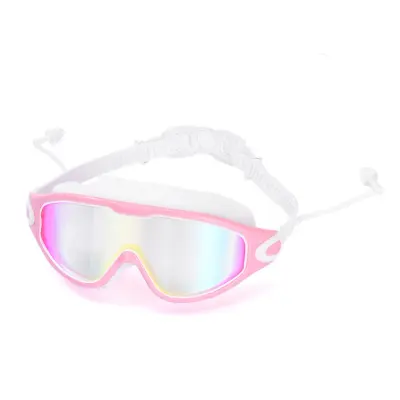 Plivaće naočale širokog vidnog polja, protiv magljenja i UV zaštita Pink + White