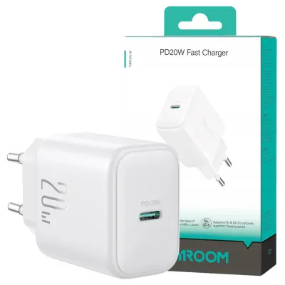 Joyroom JR-TCF20 PD 20W USB-C zidni punjač bijeli