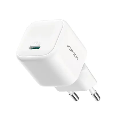 Joyroom JR-TCG08 GaN Mini 20W USB-C zidni punjač bijeli