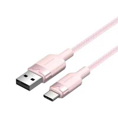 VENTION USB 2.0 A na USB-C kabel 3A 2m roza