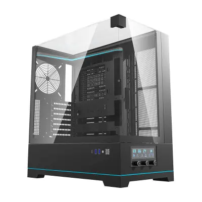 Darkflash DY450 PC kućište bez ventilatora, crno
