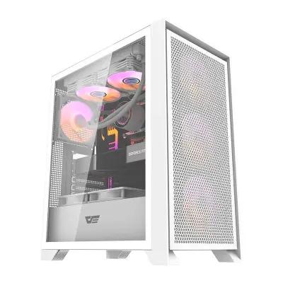 Darkflash DRX70 MESH ATX kućište za računalo s RGB ventilatorima - bijelo
