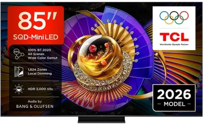 TCL SQD Mini-LED TV 85" 85C7L, Google TV