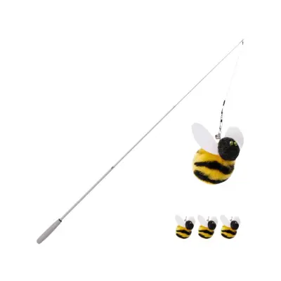 Little Bee štap za micanje mačaka 1.8m — zamjenjive pčele sa zvonom
