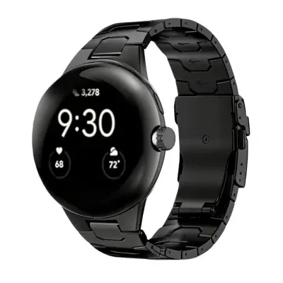 Remen za Google Pixel Watch 45mm od nehrđajućeg čelika s preklopnom kopčom Black