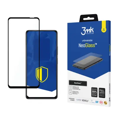 3mk NeoGlass Black zaštitno staklo za Xiaomi Redmi Note 10 Pro 9H