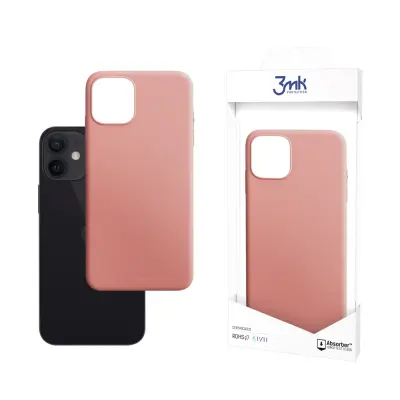 3mk Matt Case Lychee za iPhone 12 Mini - ružičasta protuklizna maska
