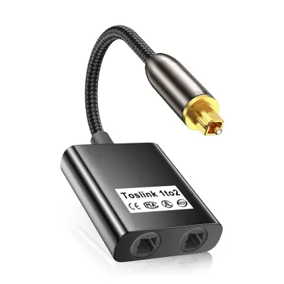 0,25 m optički audio razdjelnik - Toslink adapter s dvostrukim izlazom
