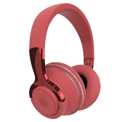 Bluetooth bežične slušalice preko ušiju 40mm, RGB i 24h reprodukcija Red
