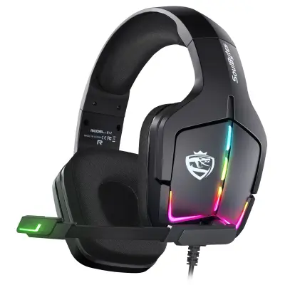 Ožičane gaming slušalice s RGB osvjetljenjem i Y-splitterom