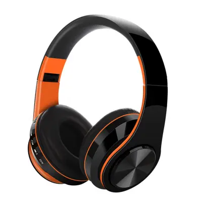 Bežične slušalice preko uha s dubokim basom i 400mAh baterijom Orange