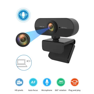 Full HD 1080p USB web kamera s autofokusom i mikrofonom
