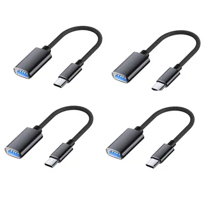 TYPE-C Najlonski OTG paket od 4 — USB 3.0 s PD brzim punjenjem Black