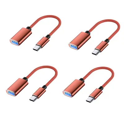 TYPE-C Najlonski OTG paket od 4 — USB 3.0 s PD brzim punjenjem Red