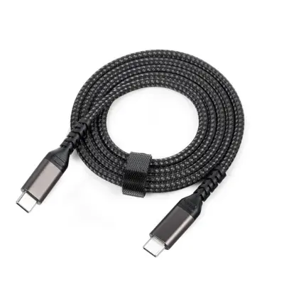 Dvosmjerni USB-C PD 100W kabel, najlonski pleteni omotač, 1m