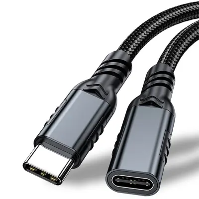 USB Type-C produžni kabel, pletena zaštita, 20Gbps i 5A brzo punjenje