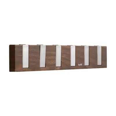Preklopiva zidna vješalica Piano Key 90° PET+ABS, drveni uzorak Dark wood color