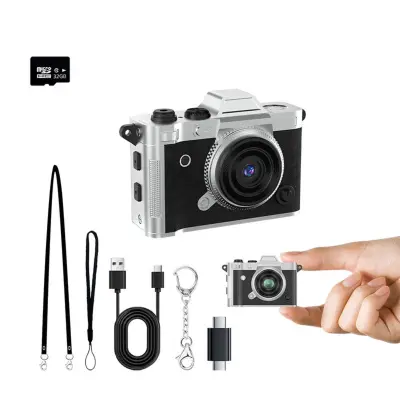 Mini digitalna kamera 1080P, pravi 5MP, Type-C, 65-70min Black