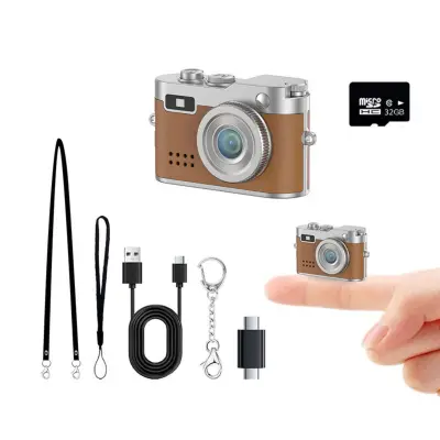 Mini digitalna kamera 32GB TF — Istinski 1080P i 5MP senzor Brown