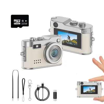 Mini digitalna kamera 32GB TF — Istinski 1080P i 5MP senzor White