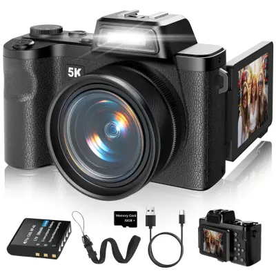 Visoko rezolucijska 5K bezzrcalna kamera s 32GB SD karticom, WiFi