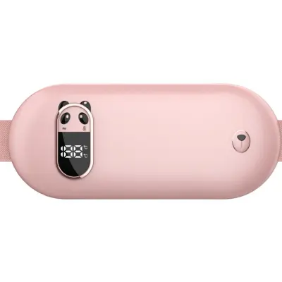Grafenski grijani menstrualni pojas s 6 razina vibracije i 1800mAh Pink
