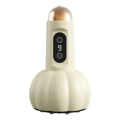 Punjen prijenosni električni masažer za ventuze - 9 razina usisa, ABS Beige