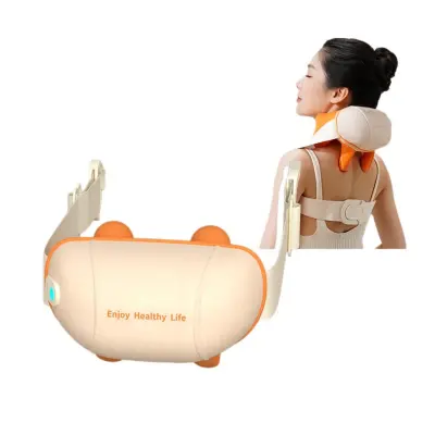 Masažer za vrat i ramena s grijanjem, 6 Shiatsu glava, 2000mAh