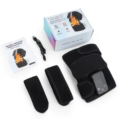 Grijaći vibrirajući štitnik za koljeno s 3 razine topline i 4000mAh Black