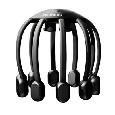 Masažer Glave Protiv Stresa, 14 Glavica, 5 Načina, 10 Nivoi Bluetooth Black